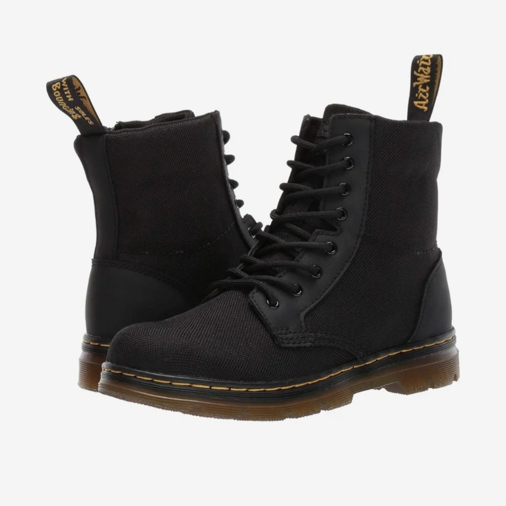 Dr Martens Combs (Big Kid) Size 3 Black  Extra Tough Nylon/Rubber